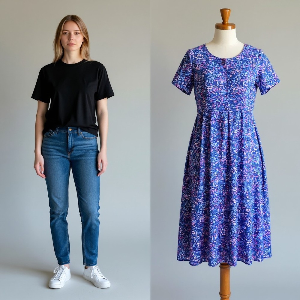 Blue Pink Abstract Floral Smocked Back Button Front Short Sleeve Maxi Dress 2XP